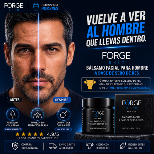 FORGE SKIN™ – BÁLSAMO FACIAL MASCULINO