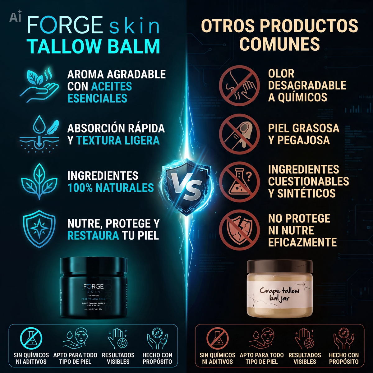 FORGE SKIN™ – BÁLSAMO FACIAL MASCULINO